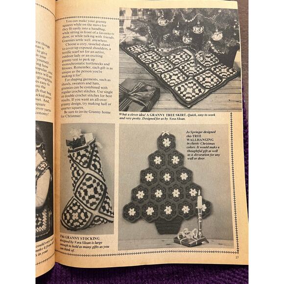Christmas Crocheted pattern book 1989 - Picture 12 of 15